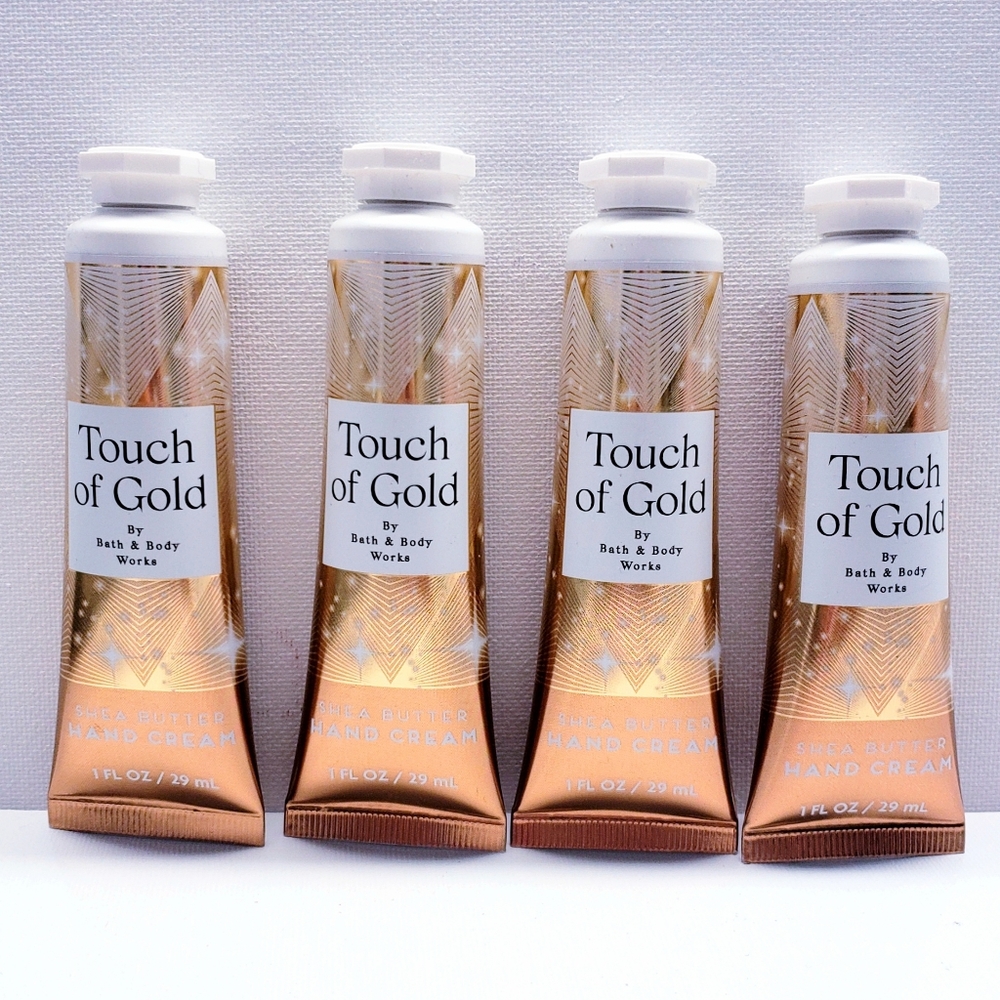 Bath & Body Works TOUCH OF GOLD Hand Cream, 1 fl oz (4 pcs)